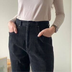 Vintage 90s Rue 21 Black Corduroy Pants